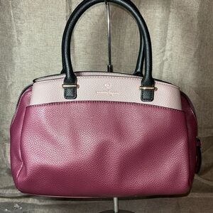 Nanette Lepore Lancaster Triple Section Satchel with bonus card case